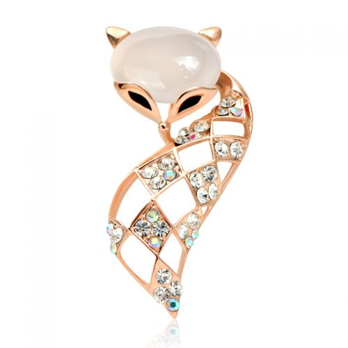 Broche femme en Alliage argent et plaqué or - Ref 1172965