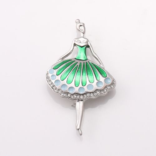 Broche femme en Alliage argent et plaqué or - Ref 1173099