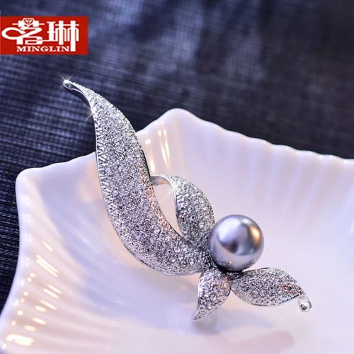 Broche femme en Alliage argent et plaqué or - Ref 1173198