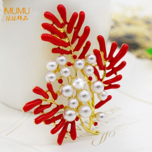 Broche femme en Alliage argent et plaqué or - Ref 1173207