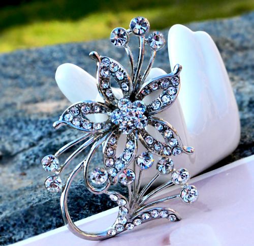 Broche femme YABEI en Alliage argent et plaqué or - Ref 1173336