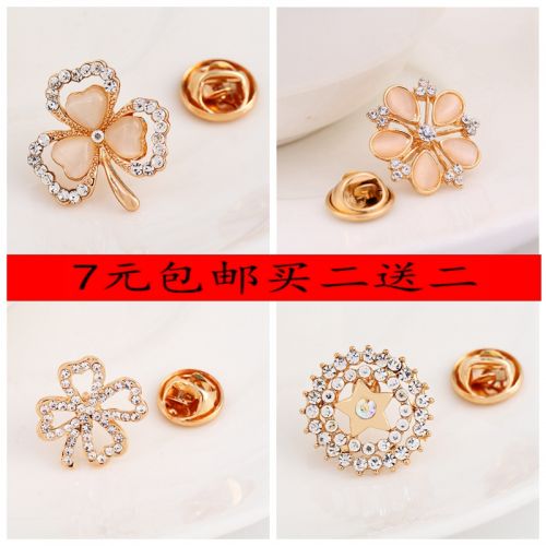 Broche femme en Alliage argent et plaqué or - Ref 1173391