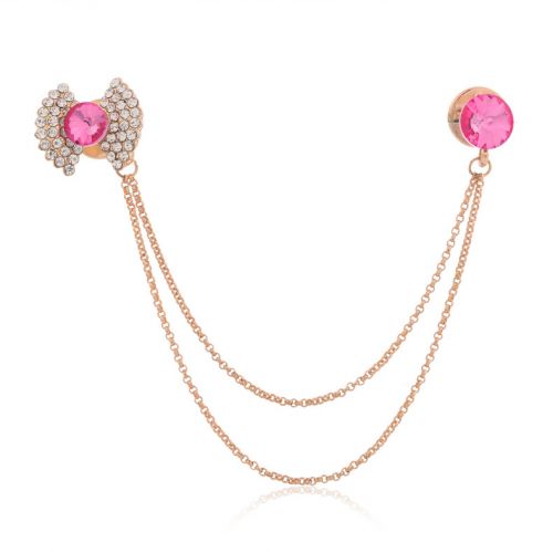 Broche femme en Alliage argent et plaqué or - Ref 1173543