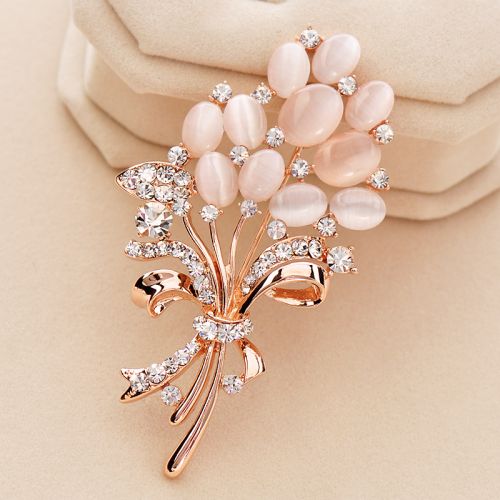 Broche femme en Alliage argent et plaqué or - Ref 1173566