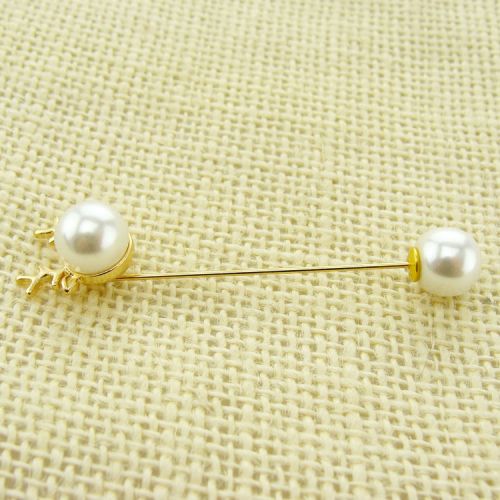 Broche femme en Alliage argent et plaqué or - Ref 1173602