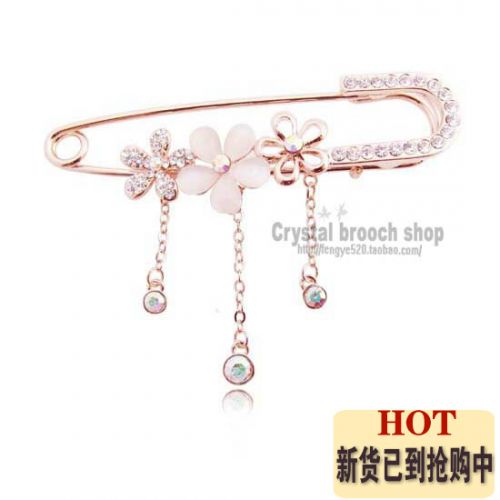 Broche femme en Alliage argent et plaqué or - Ref 1173700