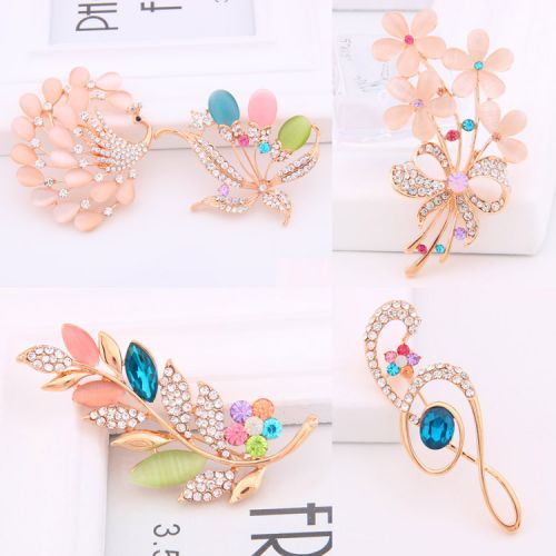 Broche femme en Alliage argent et plaqué or - Ref 1173736