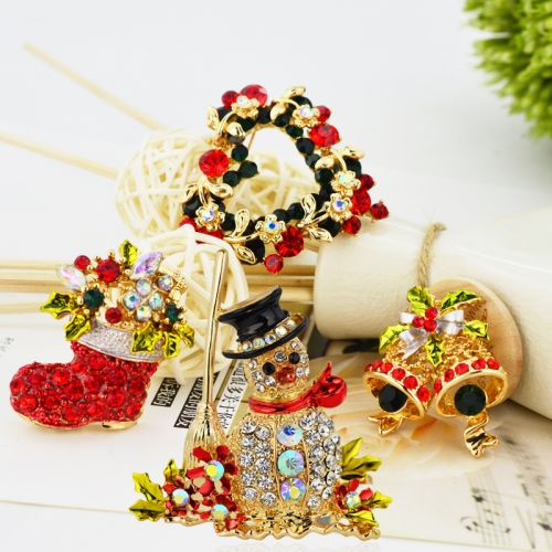 Broche femme en Alliage argent et plaqué or - Ref 1173757