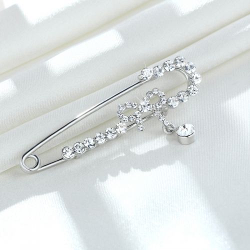 Broche femme en Alliage argent et plaqué or - Ref 1173760