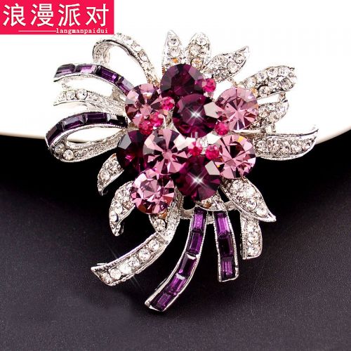 Broche femme en Alliage argent et plaqué or - Ref 1173769