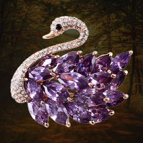 Broche femme en Alliage argent et plaqué or - Ref 1173801