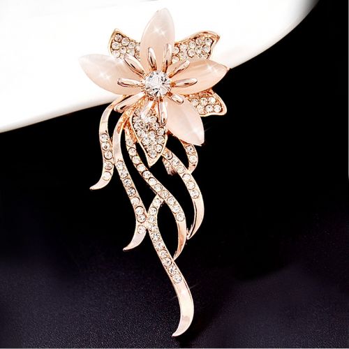 Broche femme en Alliage argent et plaqué or - Ref 1173812