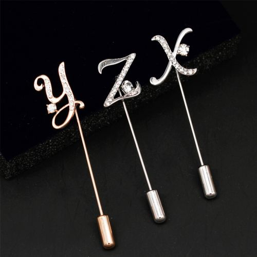 Broche Lovers en Alliage argent et plaqué or - Ref 1173883
