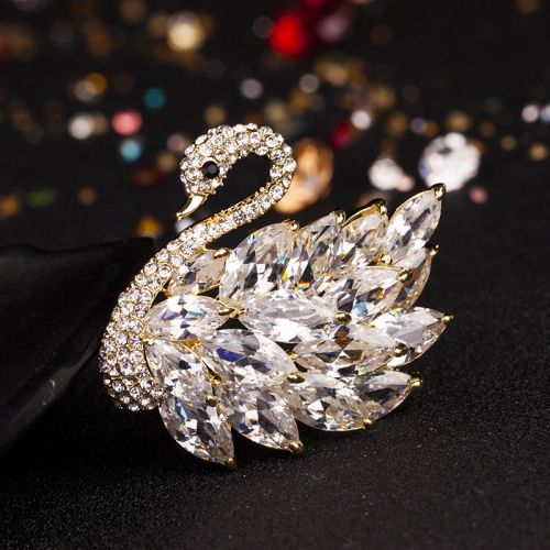 Broche femme EMERRY en Alliage argent et plaqué or - Ref 1173921