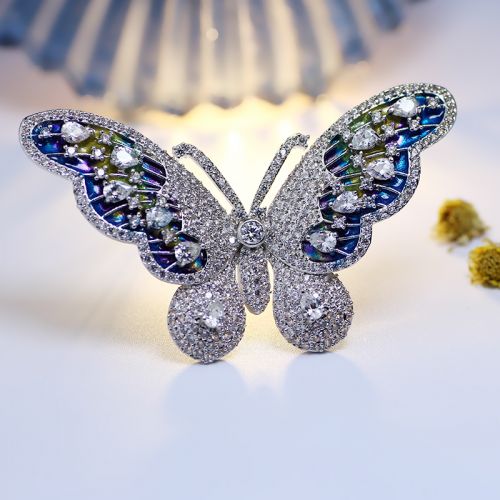 Broche femme en Zircon diamant - Ref 1173934