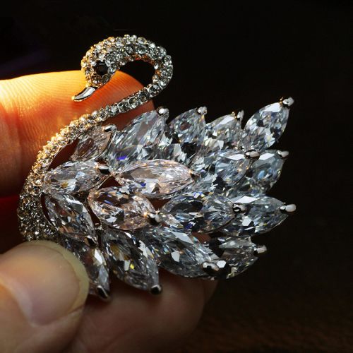 Broche femme en Alliage argent et plaqué or - Ref 1173987