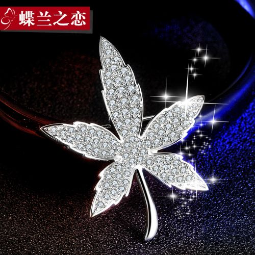 Broche femme en Alliage argent et plaqué or - Ref 1174007