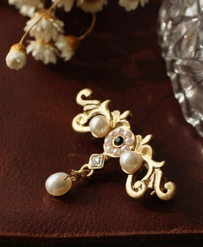 Broche en Alliage argent et plaqué or - Ref 1174024