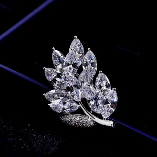 Broche femme en Zircon diamant - Ref 1174030
