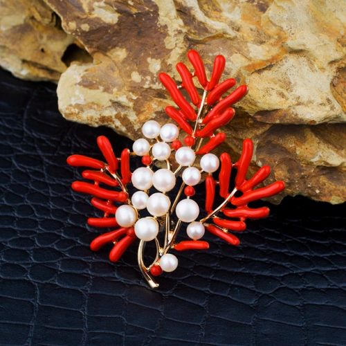 Broche femme en Nacre - Ref 1174096