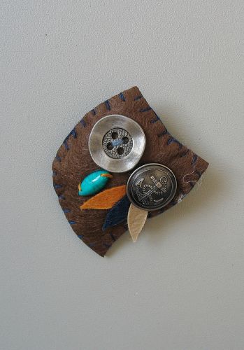 Broche femme en Alliage argent et plaqué or - Ref 1174121