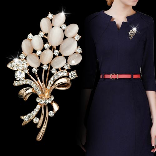 Broche femme en Alliage argent et plaqué or - Ref 1174127