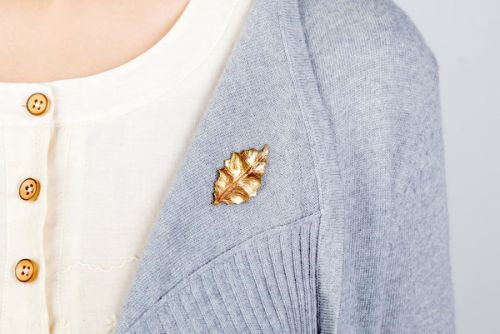 Broche femme en Alliage argent et plaqué or - Ref 1174179