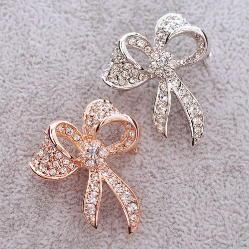 Broche femme en Alliage argent et plaqué or - Ref 1174201