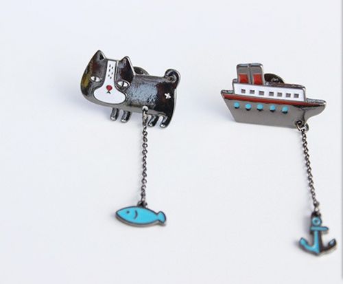 Broche femme en Alliage argent et plaqué or - Ref 1174220