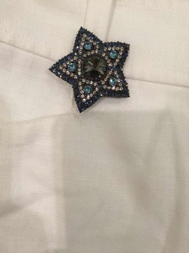 Broche femme en cristal naturel pierres semi-précieuses - Ref 1174339