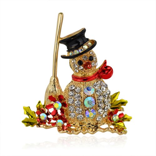 Broche femme en Alliage argent et plaqué or - Ref 1174411