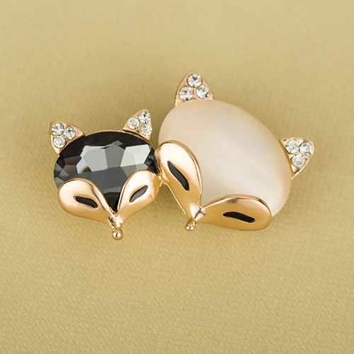 Broche femme en Alliage argent et plaqué or - Ref 1174478