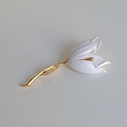 Broche en Alliage argent et plaqué or - Ref 1174491