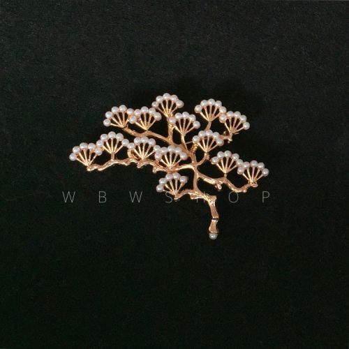Broche en Alliage argent et plaqué or - Ref 1174492