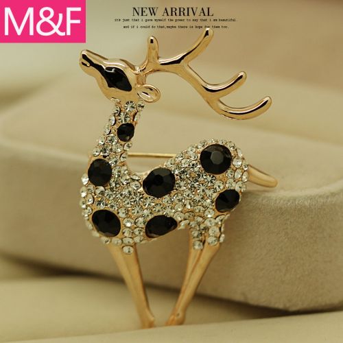 Broche femme en Alliage argent et plaqué or - Ref 1174532