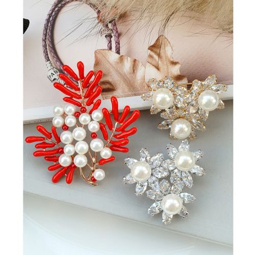 Broche femme AIIBABY en Alliage argent et plaqué or - Ref 1174558