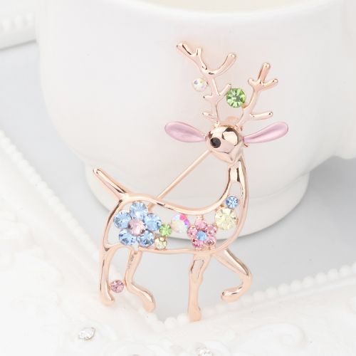 Broche femme en Alliage argent et plaqué or - Ref 1174579