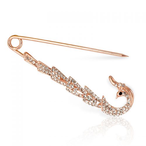 Broche femme en Alliage argent et plaqué or - Ref 1174633