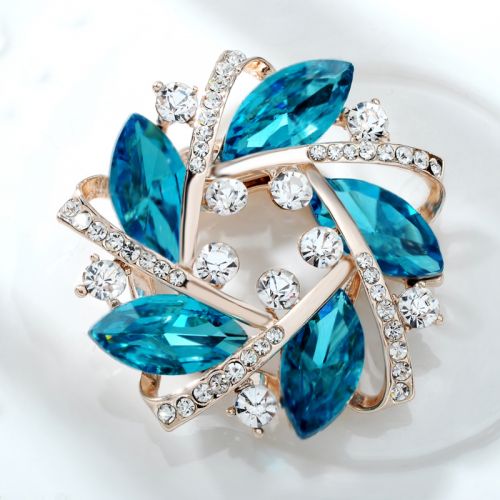 Broche femme en Alliage argent et plaqué or - Ref 1174649