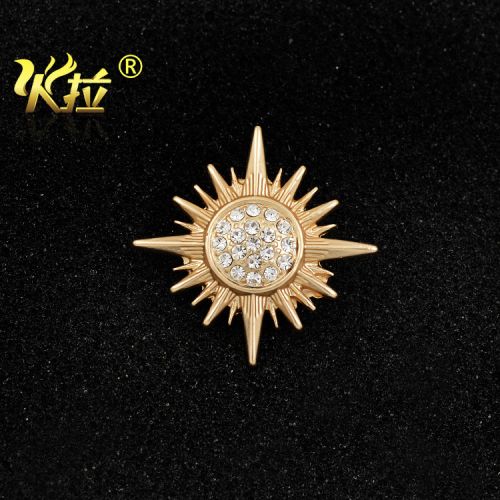 Broche femme en Alliage argent et plaqué or - Ref 1174766