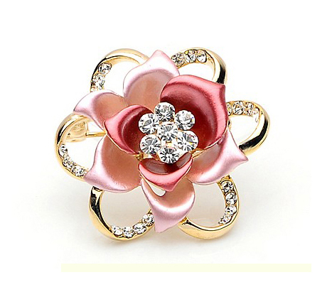 Broche femme en Alliage argent et plaqué or - Ref 1174790