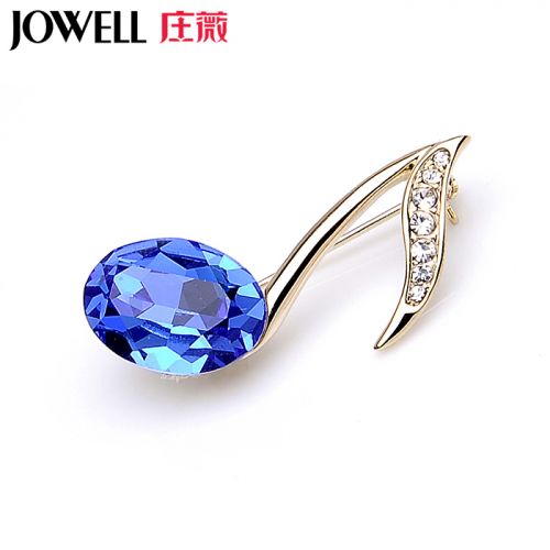 Broche femme en Alliage argent et plaqué or - Ref 1174822