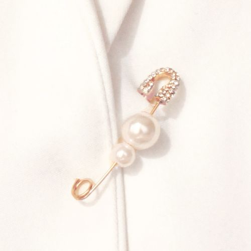 Broche femme en Alliage argent et plaqué or - Ref 1174828