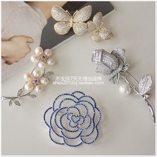 Broche femme en Zircon diamant - Ref 1174868