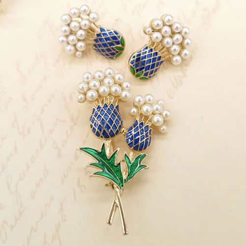 Broche femme en Alliage argent et plaqué or - Ref 1174914