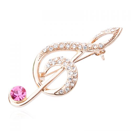 Broche femme en Alliage argent et plaqué or - Ref 1174915