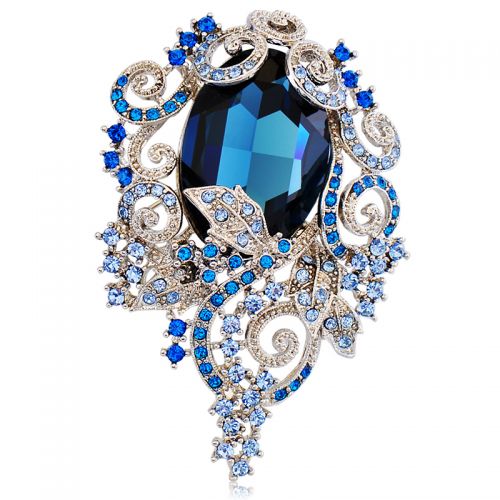 Broche femme en Alliage argent et plaqué or - Ref 1174962
