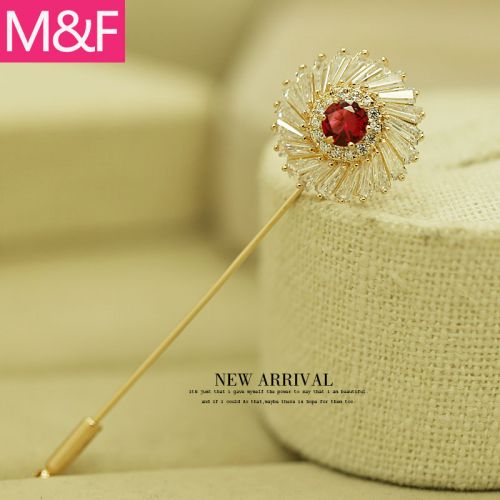 Broche femme en Alliage argent et plaqué or - Ref 1174969