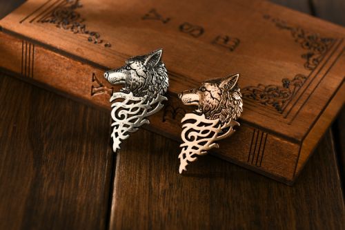 Broche homme en Alliage argent et plaqué or - Ref 1174981