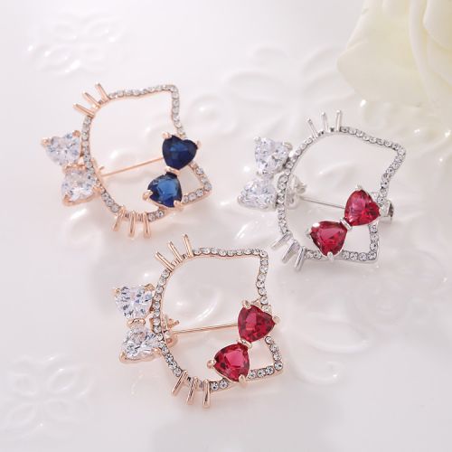 Broche femme en Alliage argent et plaqué or - Ref 1175092